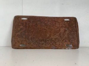 1949- Old Utah License Plate