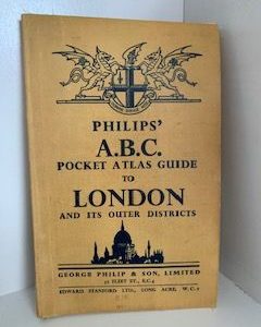 Philips’ A.B.C Pocket Atlas Guild to London and Its Outer Districts- George Philips & Son