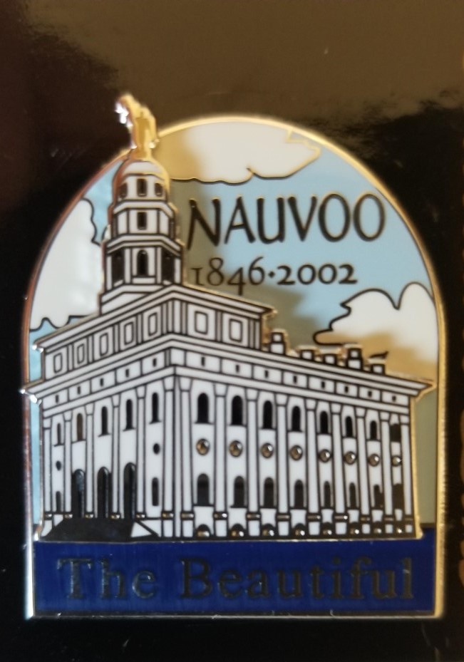 Nauvoo the Beautiful Temple Pin 1846-2002 — Symbol Arts Collectible Pins