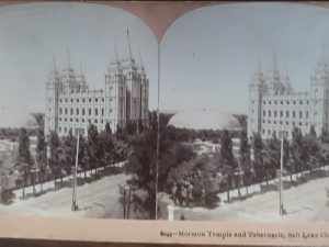 Keystone View Company Stereoview Photograph by B. L. Lingley: “6044—Mormon Temple and Tabernacle, Salt Lake City, Utah” (1897)