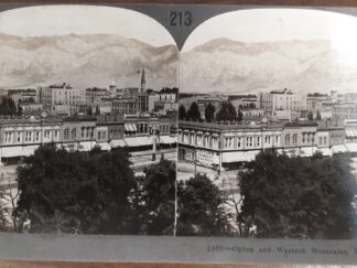Keystone View Company Stereoview Photograph: “2459—Ogden and Wasatch Mountains, Utah”