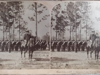 Strohmeyer & Wyman, Publishers Stereoview Card: “Major Coe, 21st U. S. Infantry, Camp Tampa, Florida, U. S. A.” ~ by Strohmeyer & Wyman (1898) ~ by Strohmeyer & Wyman