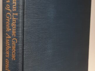 Thesaurus Linguae Graecae: Cannon of Greek Authors and Works (1986) ~ by Luci Berkowitz, and Karl A. Squitier