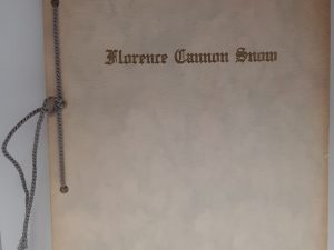 Funeral Services in Honor of Florence Cannon Snow (1933)