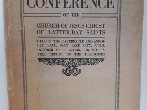 Eighty Ninth Semi-Annual Conference of the Church of Jesus Christ of Latter-day Saints : October 4th, 5th and 6th, 1918 (1918)