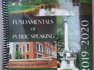 Fundamentals of Public Speaking: Student Guidebook for COMS 1030: 2019-2020 (2019) ~ Edited by Angela M. Hosek, Ph.D., and Jordean Wagner