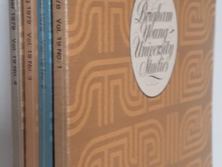 Set of 4 Issues of BYU Studies for 1979 (1978)