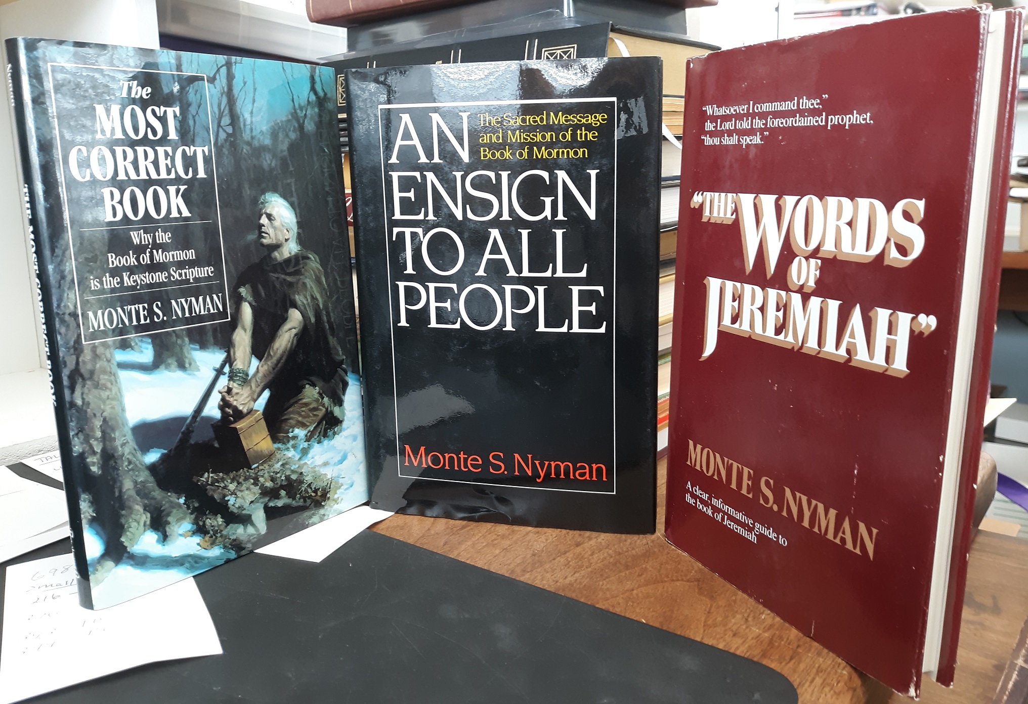 Collection of 3 Books by Monte S. Nyman (See Details)