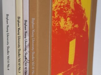 Brigham Young University Studies: Vol. 12 (4 Vol. Set)