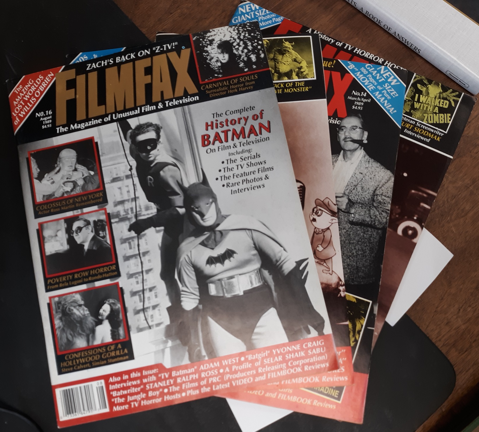 Set of 4 Issues of Filmfax Magazine