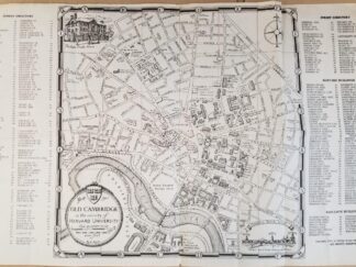 1943 --- Map of Old Cambridge in the Vicinity of Harvard University - Phillips Brooks House Association --