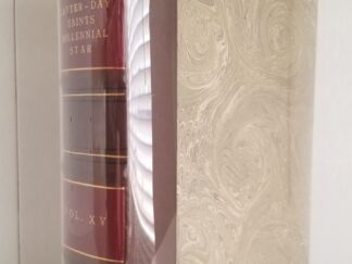 1853 -- Millennial Star -- Volume 15 -- Beautifully Rebound with Leather Spine; Raised Bands on Spine; Marbled Boards