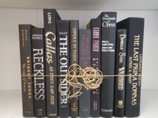 Eborn’s “Decorative Collections”  /  Classy Black Book Set /  Fills 1 Foot of Shelf Space