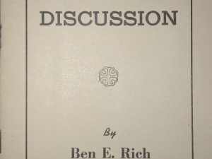 Ben E. Rich ~ A Friendly Discussion