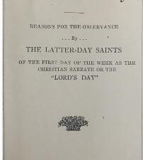 Elder Brigham H. Roberts, The Lord’s Day