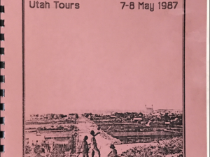 Vernacular Architecture Forum ~ Utah Tours ~ 7-8 May 1987