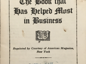 The Book That Has Helped Most In Business