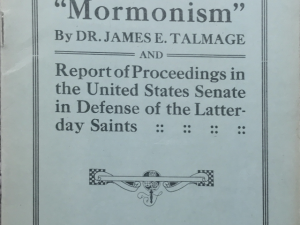 Dr. James E. Talmage ~ The Pittsburgh Conference on “Mormonism”