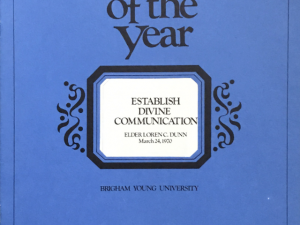 1970 ~ Speeches of the Year ~ Establish Divine Communication ~ Elder Loren C. Dunn