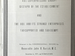 Honorable John R. Rarick, M. C. ~ ADL Superpressure Group ~ Gestapo of The Establishment and The ADL and It’s Strange Enterprises