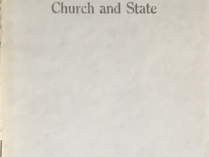 The Right Relation of Church and State