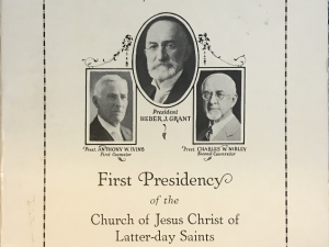 April 6, 1930 ~ A Message from The First Presidency of the Church of Jesus Christ of Latter-day Saints