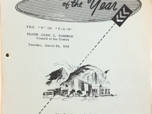 1955 ~ Elder Adam S. Bennion ~ Speeches of the Year