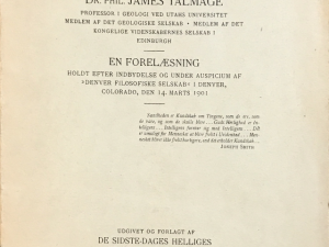 1905 ~ Dr. Phil. James Talmage ~ Mormonismens Filosofi