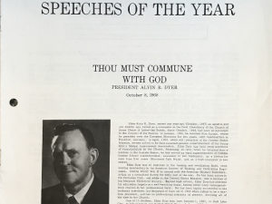 1968 ~ Alvin R. Dyer ~ Speeches of The Year
