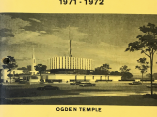 Ogden East Stake Leadership Schedule and Directory 1971-1972
