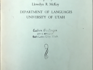 1961 ~ Llewelyn R. McKay ~ German Phonetics Manual