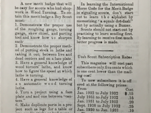 1931 ~ Utah Scout ~ December, Vol. 3, No. 4