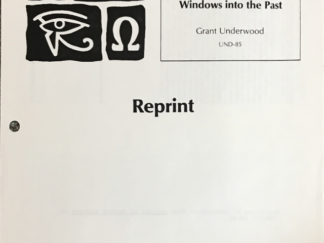 Grant Underwood ~ The Earliest Reference Guides to the Book of Mormon: Windows into the Past ~ UND-85