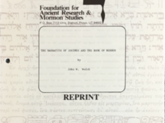 John W. Welch ~ The Narrative of Zosmius and the Book of Mormon