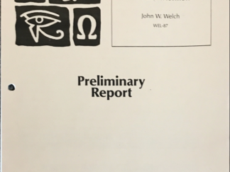 John W. Welch ~ Series of Laws in the Book of Mormon ~ Preliminary Report