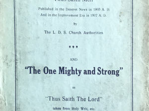One Mighty and Strong by L.D.S Church Authorities ~ The One Mighty and Strong by John T. Clark