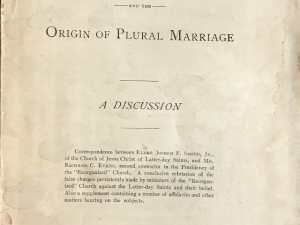 1905 ~ Blood Atonement and the Origin of Plural Marriage ~ Joseph Fielding Smith