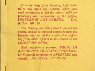 Priesthood ~ Remarks Made by President Brigham Young