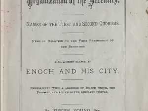 1878 ~ Joseph Young ~ History of The Organization of the Seventies