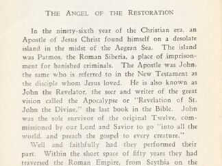 1929 ~ Elder Orson F. Whitney ~ The Apocalypse What John Saw and Heard on Patmos