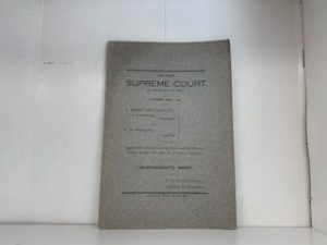 1904- In the Supreme Court of the State of Utah- W.R Hutchinson