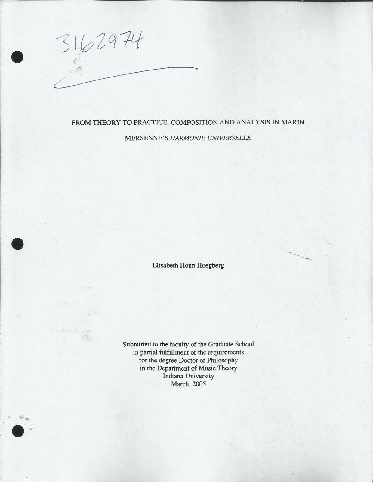 From Theory to Practice: Composition and Analysis in Harmonie Universelle