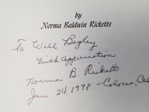 Mormons & the Discovery of Gold — Softcover Book Inscribed to Will Bagley, by Norma Baldwin Ricketts