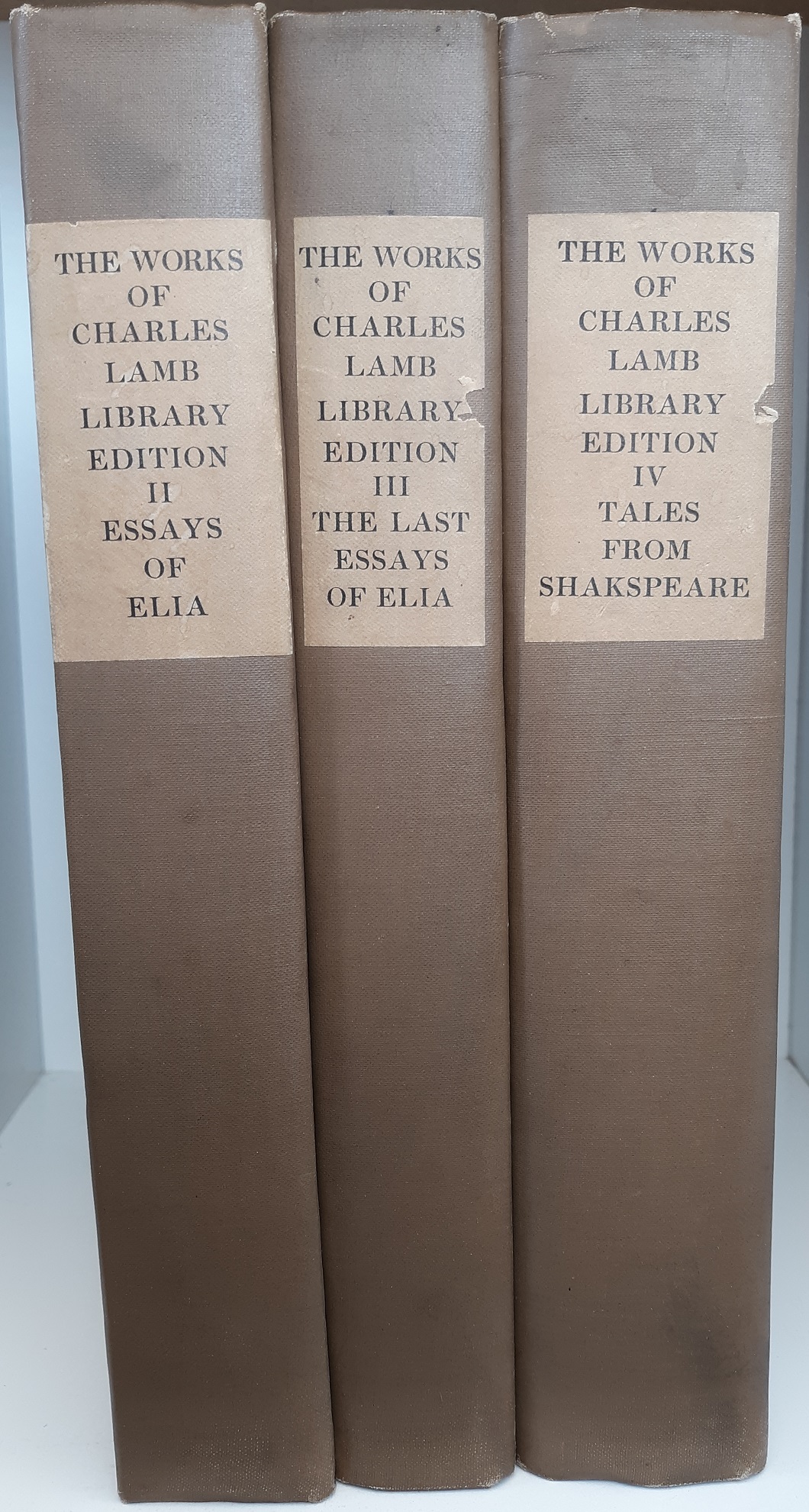 The Works of Charles Lamb Library Edition Vols. 2-4