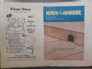 Myron the Mousenik Newspaper Comic (August 1, 1965, Section 8) ~ by Toni Howard, and Graham Place