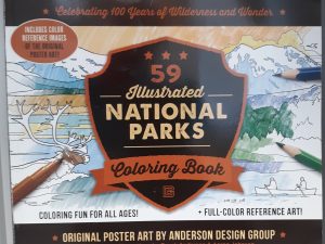 59 Illustrated National Parks Coloring Book