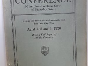 Ninety-Sixth Annual Conference of the Church of Jesus Christ of Latter-day Saints: April 4, 5 and 6, 1926 (1926)