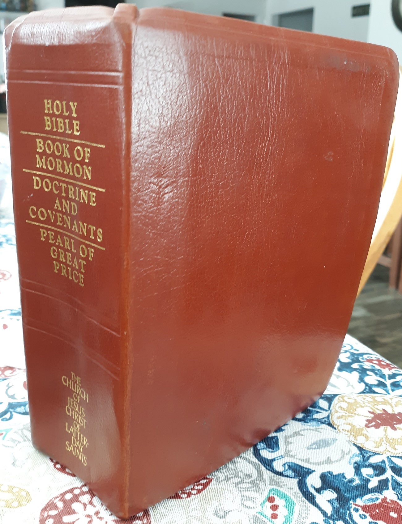 Brown Leather LDS Quadruple Combination (1993)