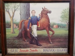Lt. General Joseph Smith of the Nauvoo Legion — Large Framed Print — [Measures 29″ x 34″]