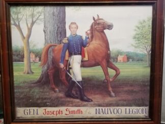 Lt. General Joseph Smith of the Nauvoo Legion — Large Framed Print — [Measures 29″ x 34″]